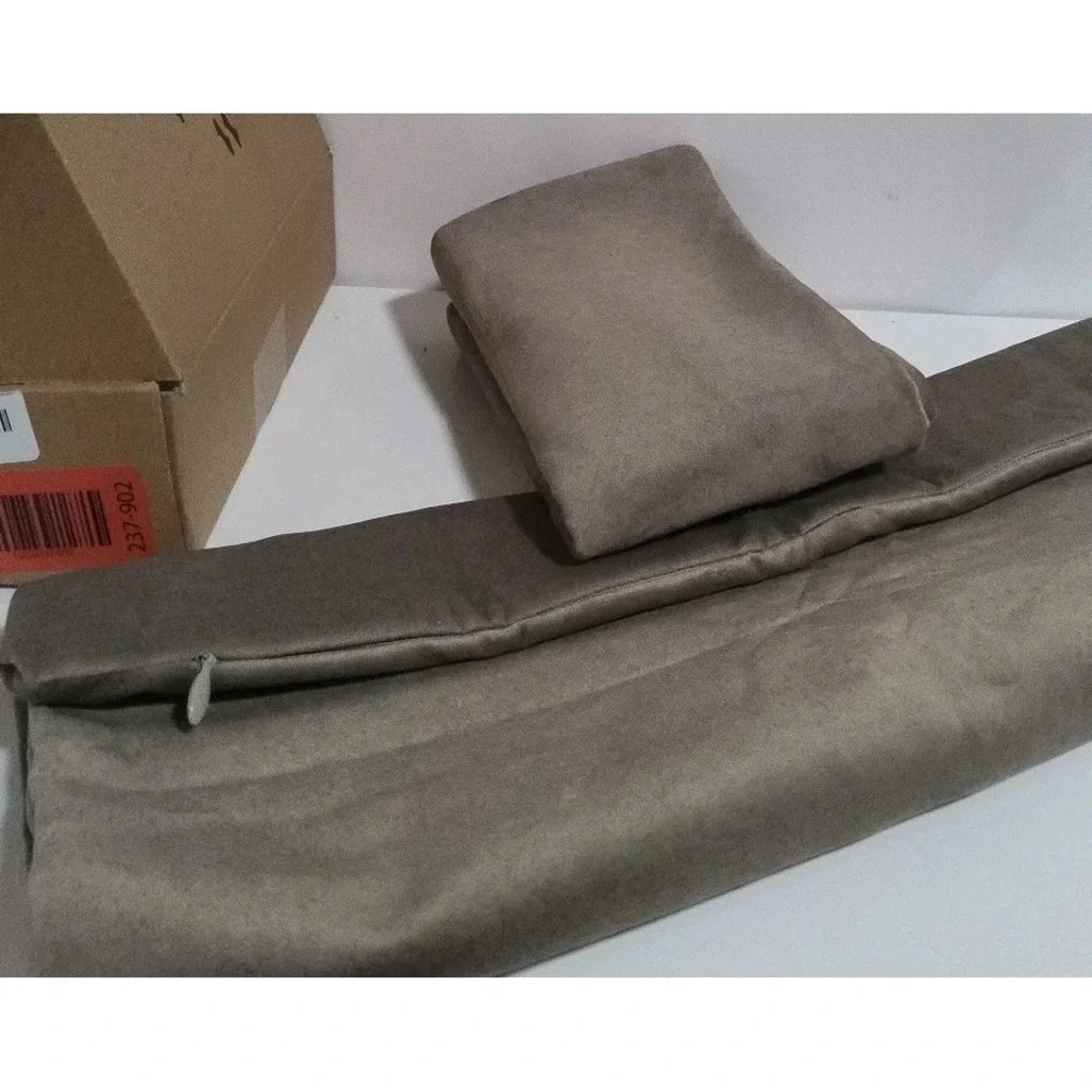 2 Pack 18x18 Dark Brown Throw Pillow Covers Waterproof Pet-Friendly Stain Resist